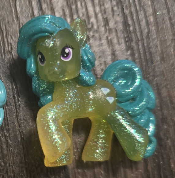 FIM Diamond Crystal My Little Pony Figure Sparkle Green Jewel Figurine Kids Toy - Picture 2 of 3